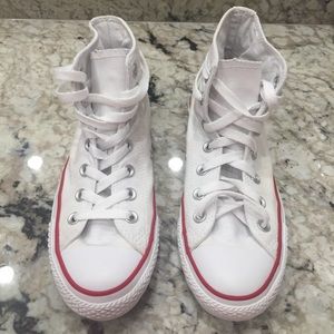 Converse White High Tops Women’s Size 7